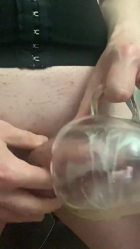 POV: Close-up Cumming 3 Times in a Cup