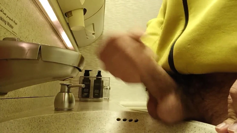 Kinky Guy: Air mani di wastafel di pesawat