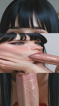 Wanita bogel cantik menghadapi belahan hangat melimpah