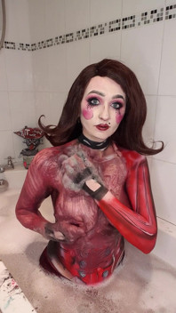 Mad Moxxi удаление грязного бодиарта в ванне