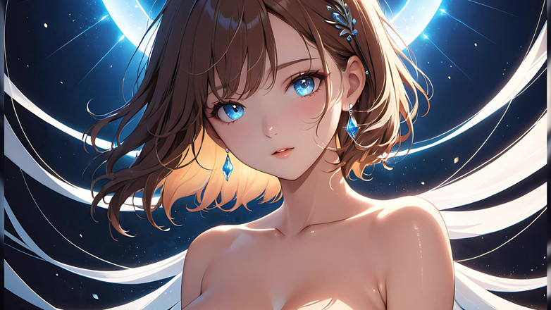 LustRender: Tichá radost: krásná mladá žena v kouzelném světle