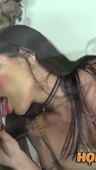 Juicy Latina Transsexuals Take Turns for Anal