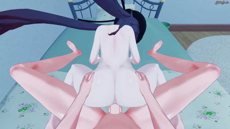 Hentai Smash: Šukání Hu Tao zezadu z vašeho POV - Genshin dopad Hentai