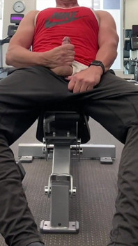 Jockdad87 Hotel Gym Jerk and Cum Part 2