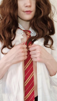 Shy Hermione Granger From Harry Potter Only Dreams of Having Her Small Tits Tasted