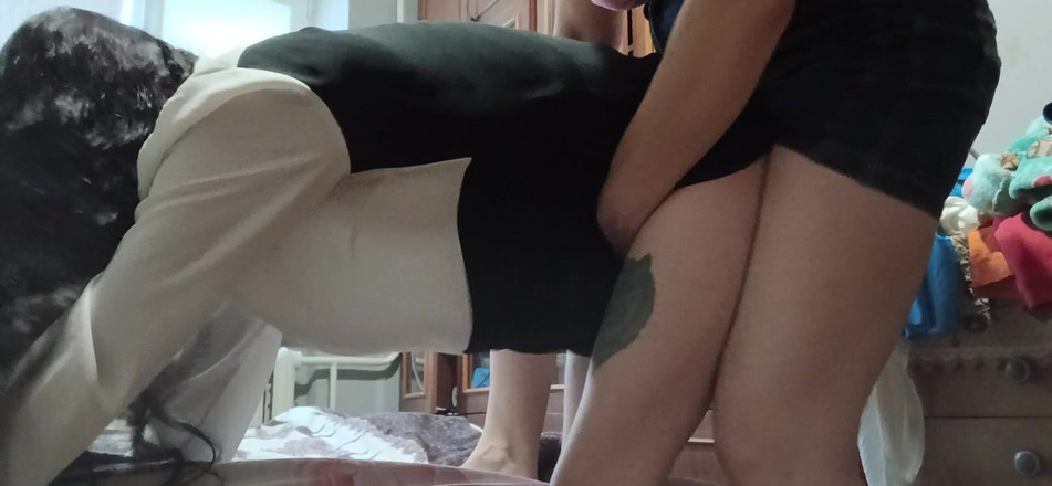 Lesbian-illusion: Evde ekstra özel dersler yerine orta yaşlı seksi öğretmenim beni takma yarakla...