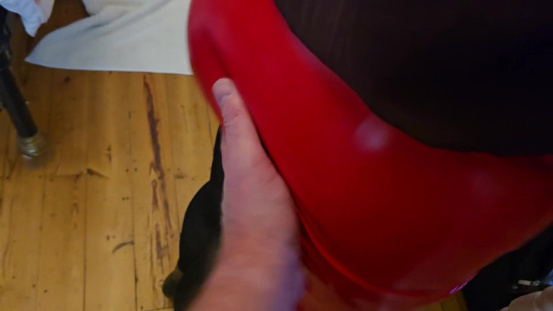 Slutty Ms B: Ball Gagged and Touched up
