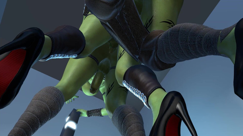 Wraith Futa: Futa Ork Стоя В Анальном Поезде