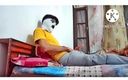 Desi Panda: Indische hetero jongen grote pik masturbatie