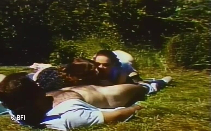 Vintage bedtime stories: Steaming hot soft erotic retro clip.