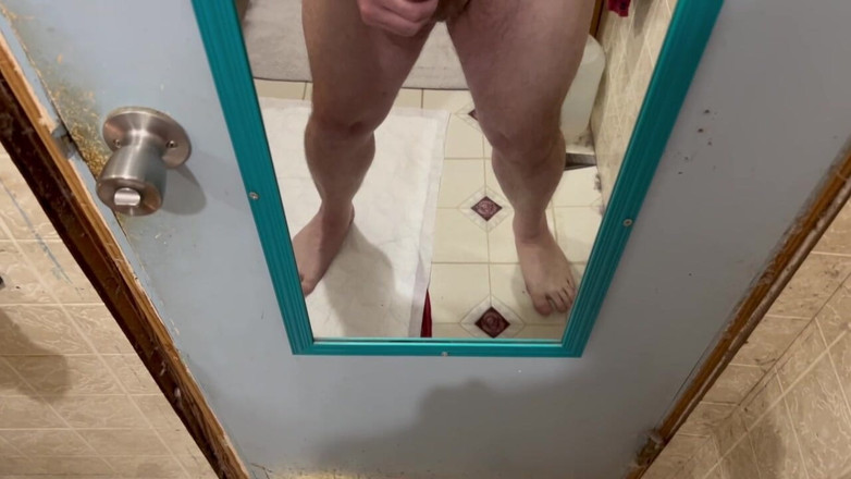Sen Desi: Naked in Bathroom, Soft to Erection, Simply Showing off with...