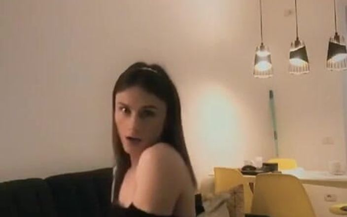 TS Kylie Star: Fuck Me Doggy on This Little Chair?