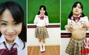 Japan Fetish Fusion: Momokas nippel-masturbation mit dildo im klassenzimmer