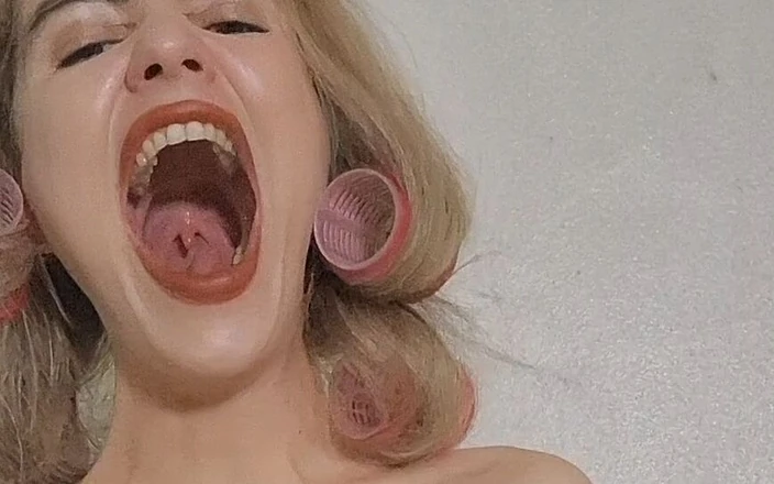 Faith Eros: Yawning with Rollers on