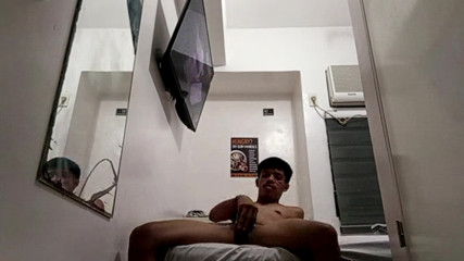 Filipino Twink Jerks His Throbbing Cock in Hotel 2