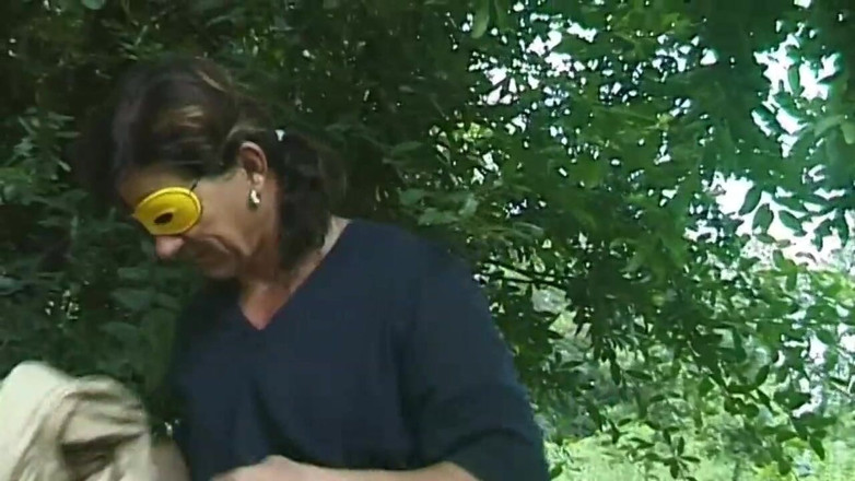 Xtime Network: Chubby masked chick anally banged outdoor in the nature