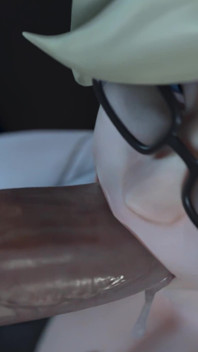 Overwatch Mercy Dr Office 3D Hentai Cartoon Solo Pussy Play, Niechlujny Obciąganie i Ciężko