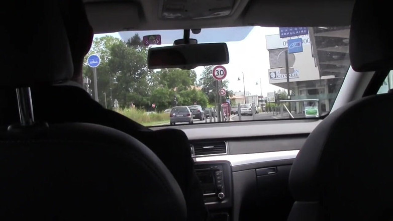 Gaybareback: Pieprzony na oklep przez ubera kierowcę na zewnątrz