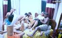 Cine Flix Media: Indische pornosterren komen samen voor orgie gangbangseks na het schieten