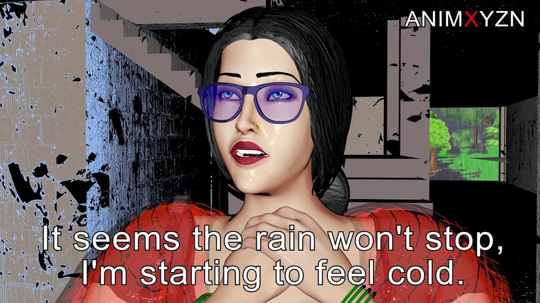 neha bhabhi: Üvey anne yağmurda ıslandığında