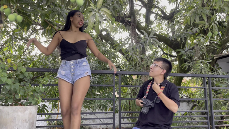 Aron-Alexa: Photo Session Ends in an Outdoor Fuck