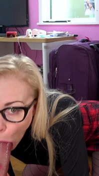 Office Boss Who Breaks: Desk POV Blow Job Punishment