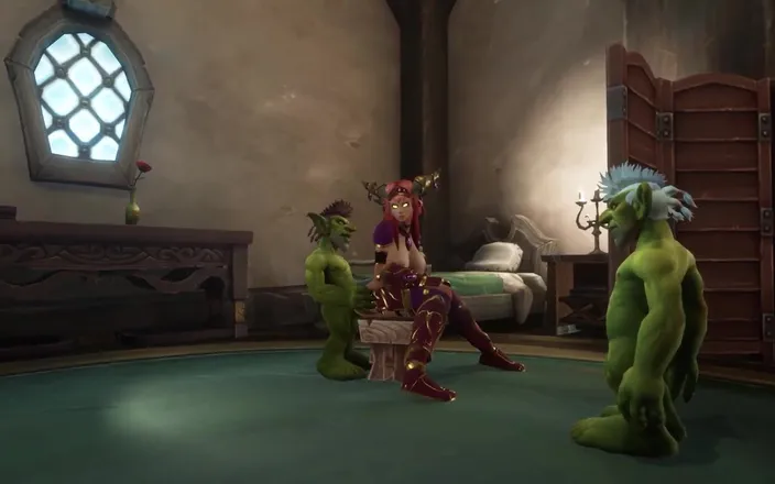 Wraith ward: An Elf Has a Threesome with Two Goblins | Warcraft Parody