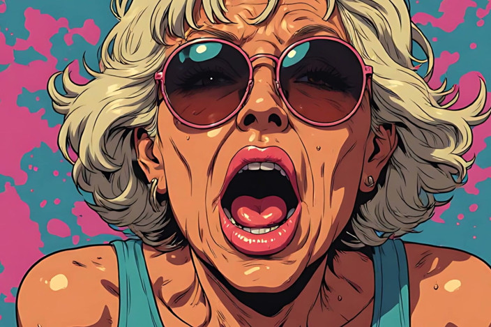 AI Porn: Espressioni sensuali arte della nonna