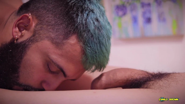 Camilo Brown: Footjob Camilo Brown Fucking Alex Feet and Covering Them in...