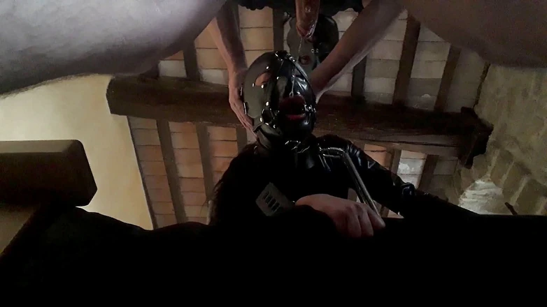 LauraOnHeels: Laura XXX amateur model 2021 tied to a machine and throated