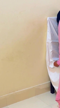 Fas tabu seks Müslüman Arap büyük göt ve büyük memeler burqa &... Peçeli ve pembe maskeli siyah sutyen ve beyaz külotlu otelde seks
