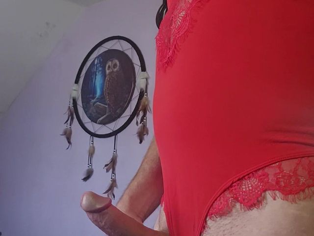 Nice Cumshot in My Red Lingerie (Fantasies in Lingerie)