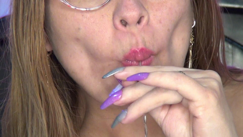 Angel eyes studio: Deep Throat to a Super Long Strip of Blue Lights