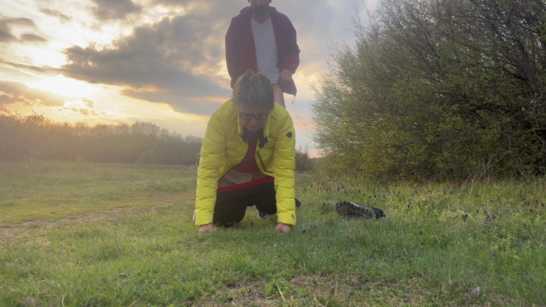 KingYordanov: The Anal Granny Outdoors!