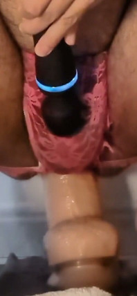 #21 - Day 6: Ppprs Pig Fucking Big White Cock Dildo and Having a Sissy Squirt at the End.