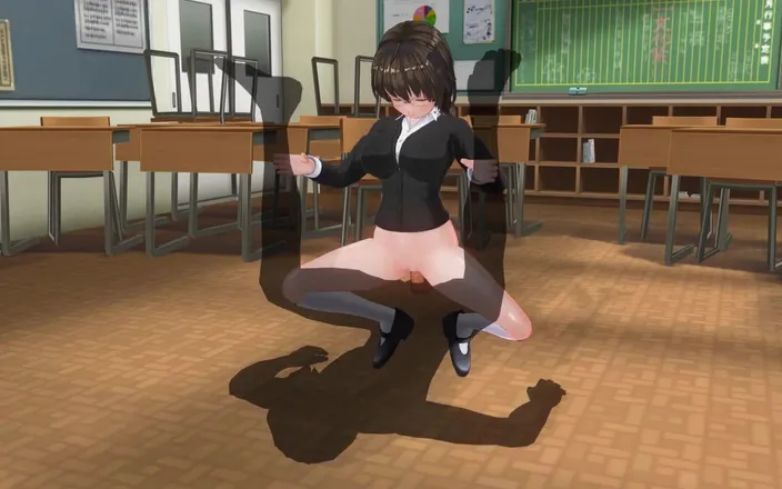 H3DC: 3D Hentai Girl Fucks Her Teacher's Cock
