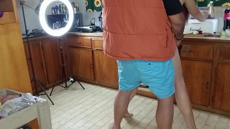 Bigjoefuckalott: Silly F*** Buddies Making Salad in the Kitchen
