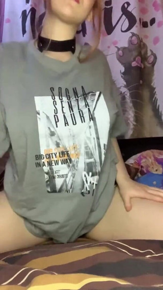 Your Sexy GF: Bondage en grote borsten zaten onder mijn t-shirt. met vibrator