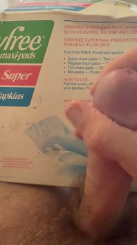 Kotex Thin and Stayfree Box Fucking Big Cum