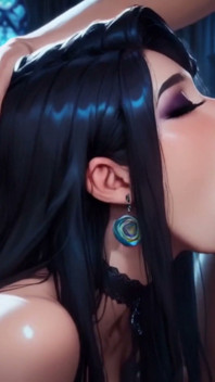 애니메 아이: 도서관에서 책을 늦게 가져왔는데, 사서가 완벽한 몸매로 벌을 줬어요.