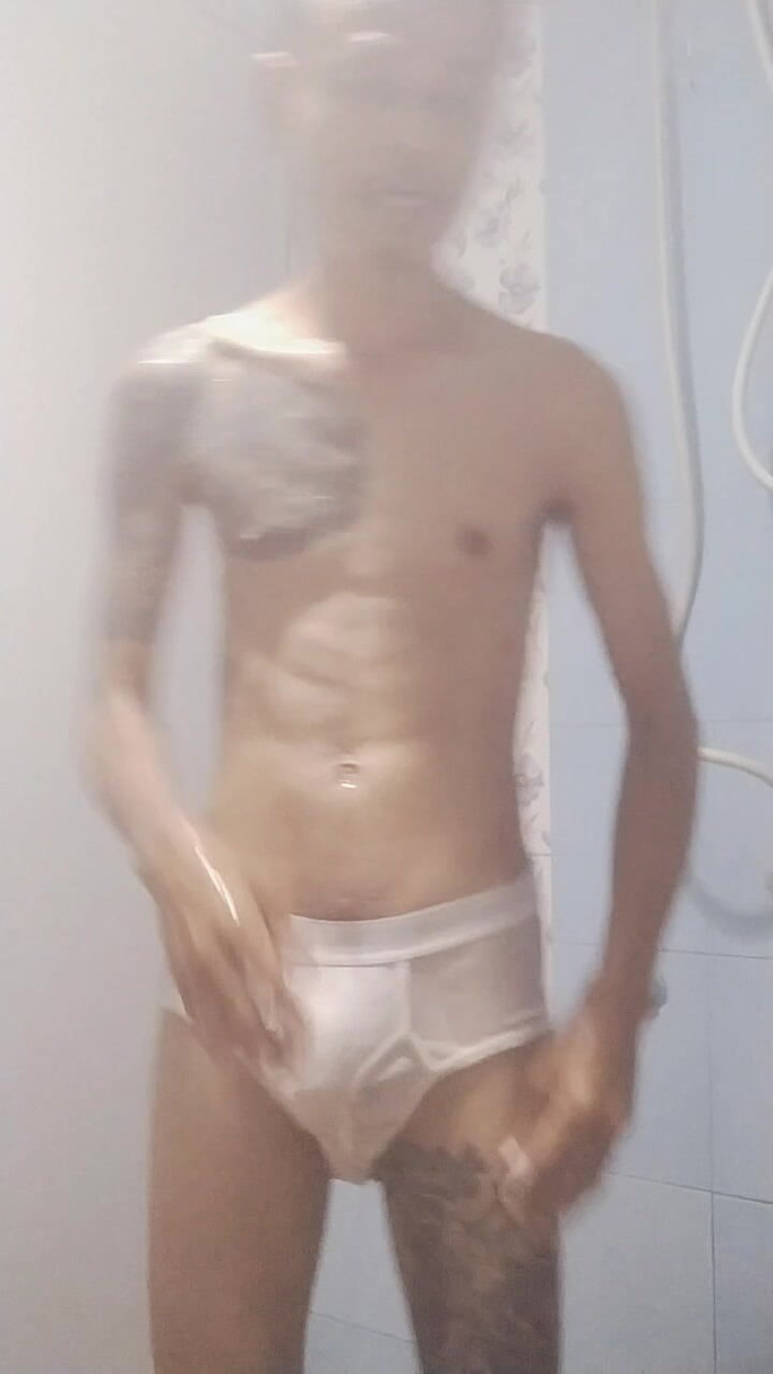 Cute boy all: Duschen, solo-masturbation