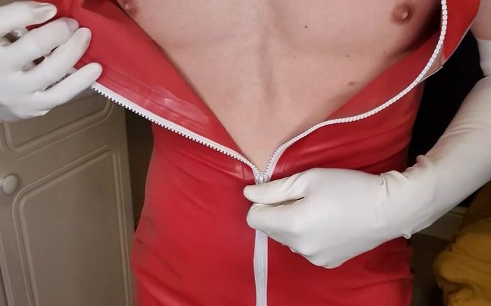 Jessica XD: Slipping on my long white latex gloves ready for your...