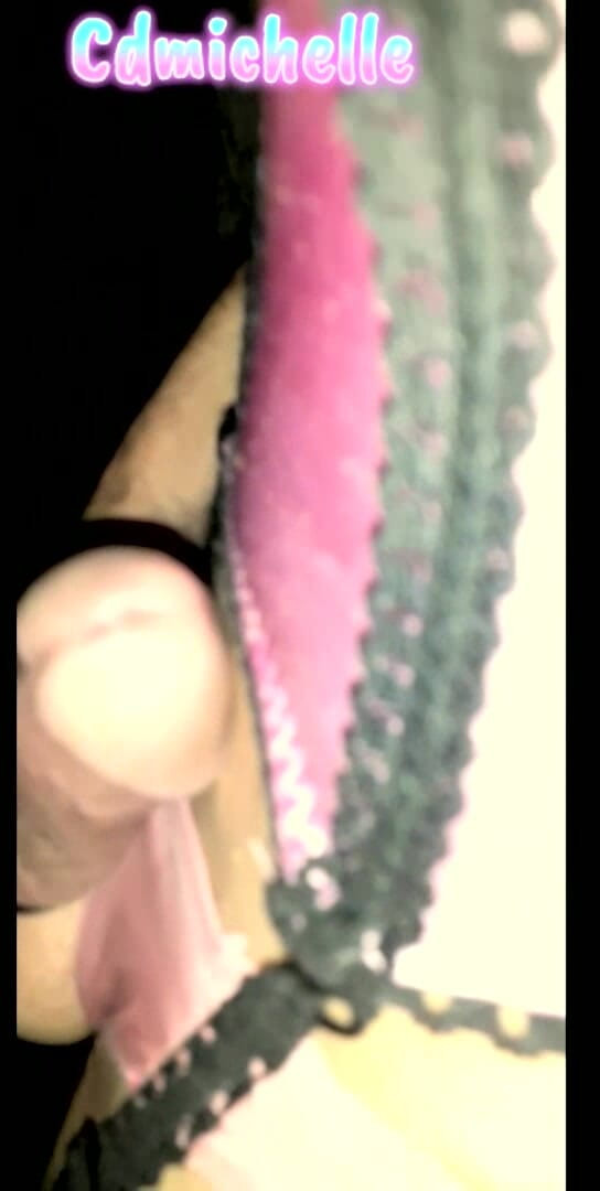 Cd Michelle lingerie: Cdmichelle seksi pembe iç çamaşırlı boşalana kadar sikişiyor