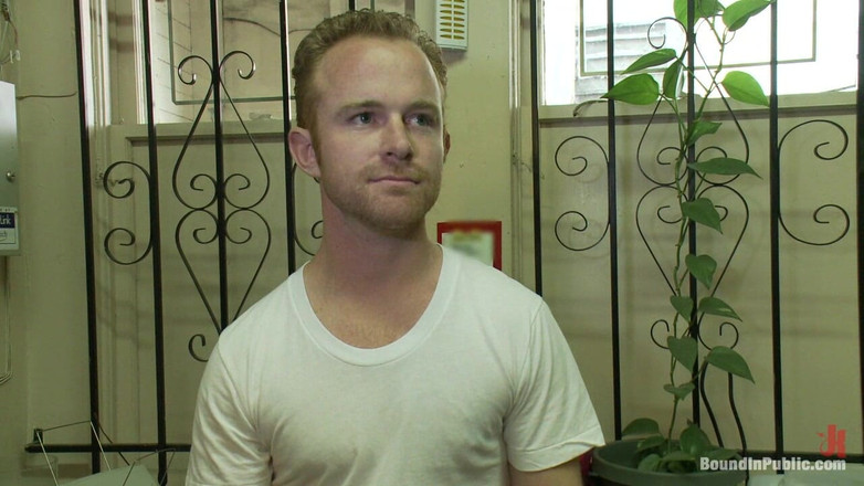 Bound in public: Hot Gym Trainer Gets Tied up and Gang Fucked in...