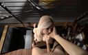 Anime strip club: 4K blond Jessie naken hennes enorma naturliga bröst fick sin...