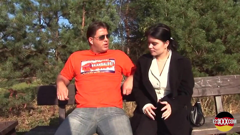 123XXX - Fucked Amateurs in Germany!: Alluring Brunette Fucked in Park