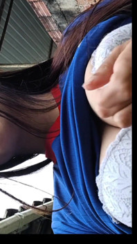 Colombian Woman Touches Her Delicious Breasts