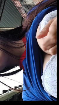 Colombian Woman Touches Her Delicious Breasts