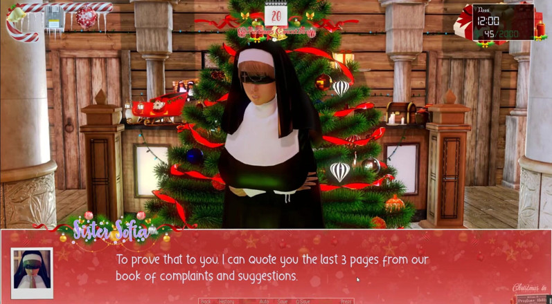 Cumming Gaming: Neomezené Vánoce [Vánoční hentai porno hra] Ep.5 černá jeptiška byla letos nezbedná...