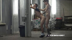 The official French bareback channel: Scally chlapec ošukaný surově na pouličním ehib od Alexis
